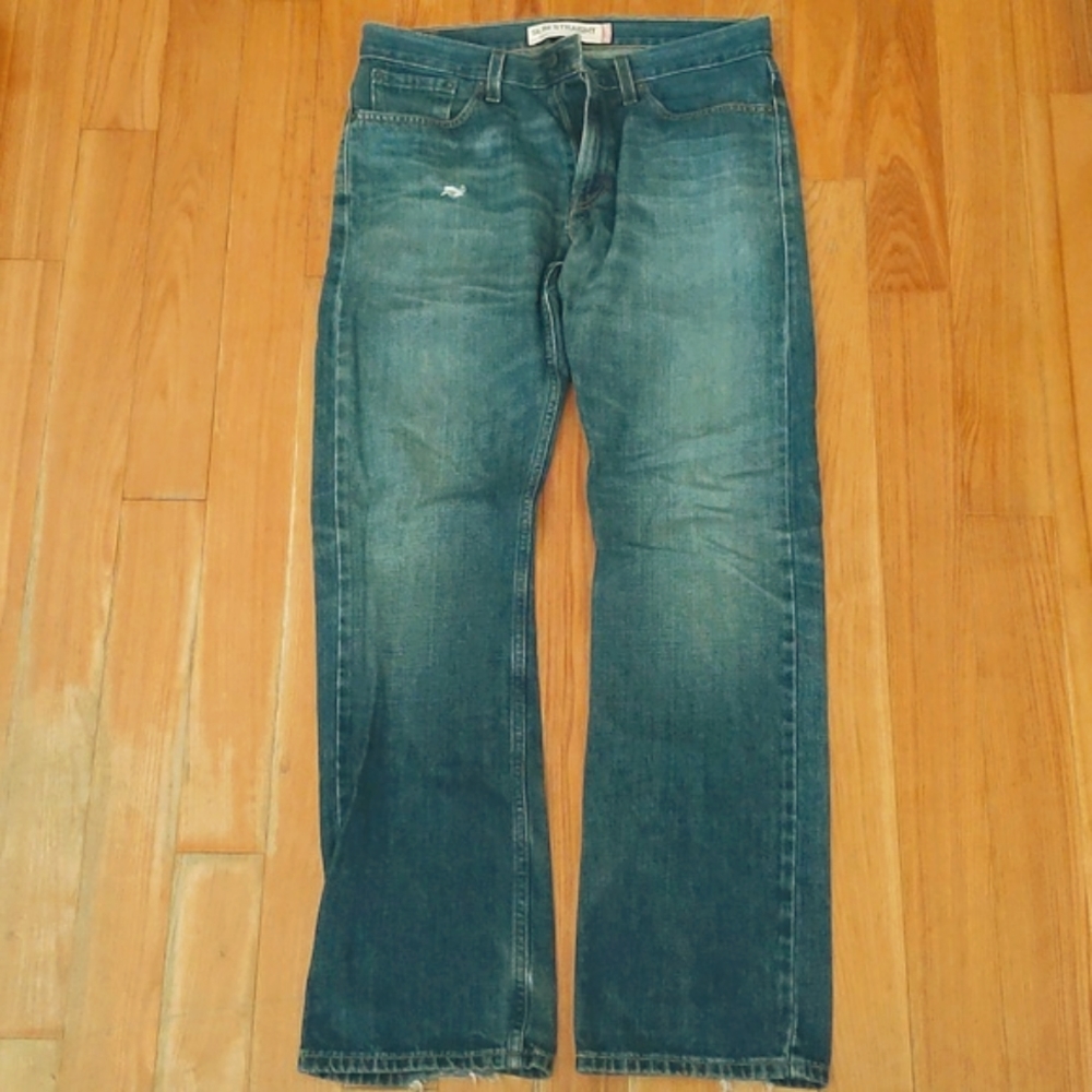 Levis 514 Slim Straight Jeans Blue Wash Size 32x32